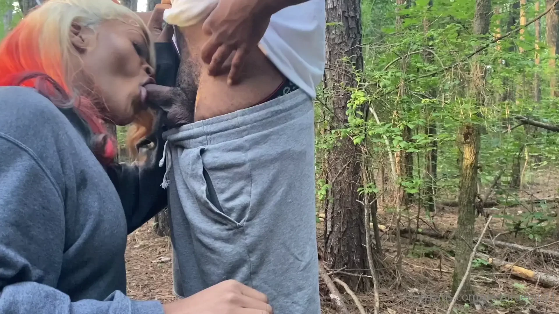 Met him and the woods and finished up in the car 