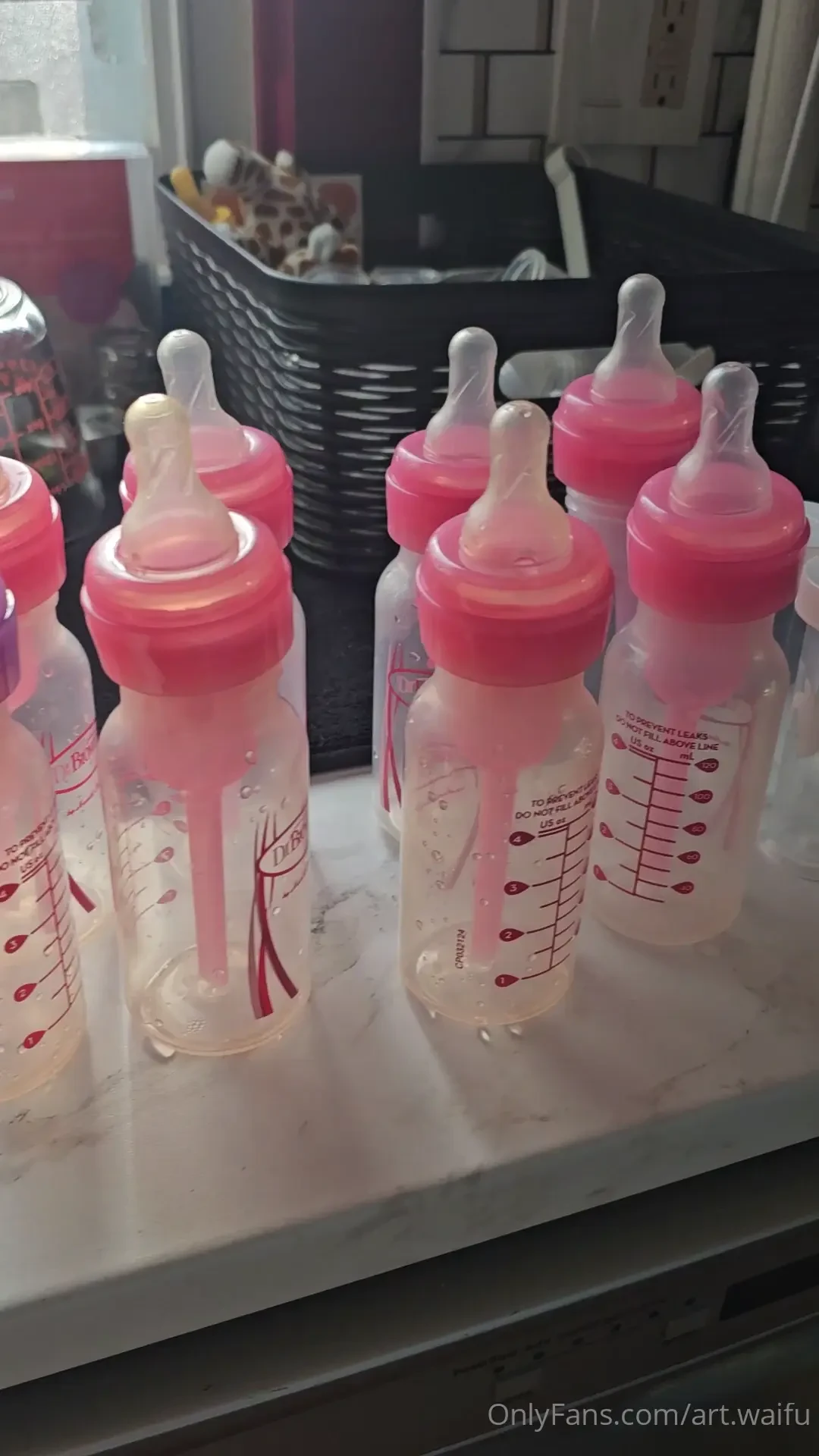 Mommy mondays continues as a mushroom nymph makes the daily bottles 