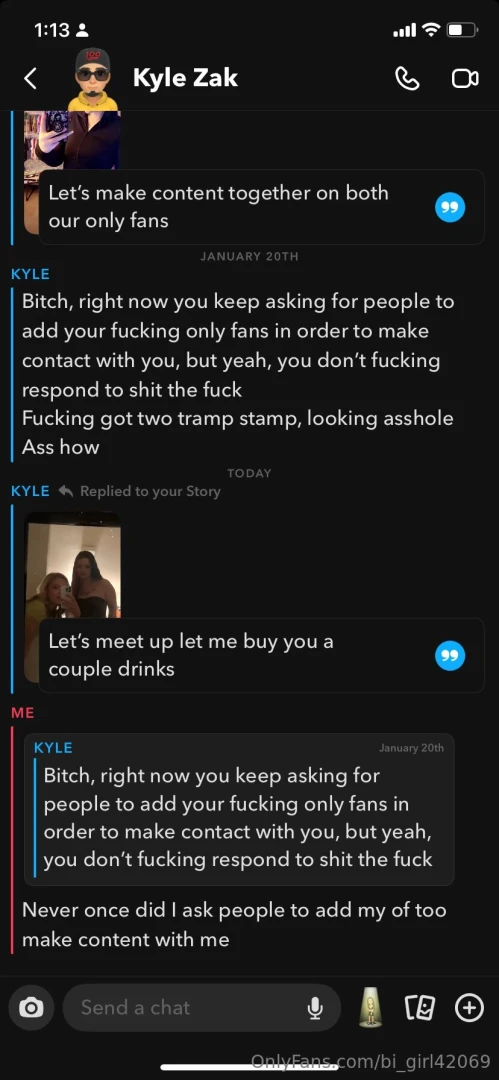 Imagine trying to hurt my feelings because i won t make content with 