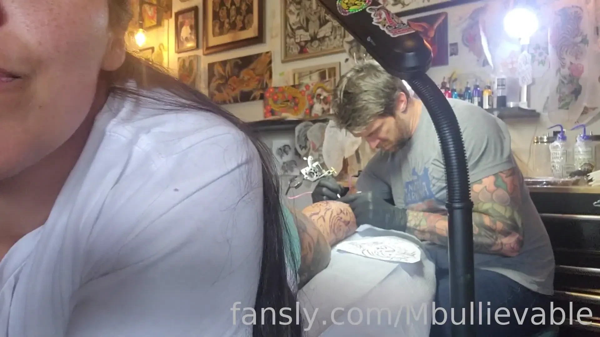 The bathroom at the tattoo studio i go to is awesome and there s a 