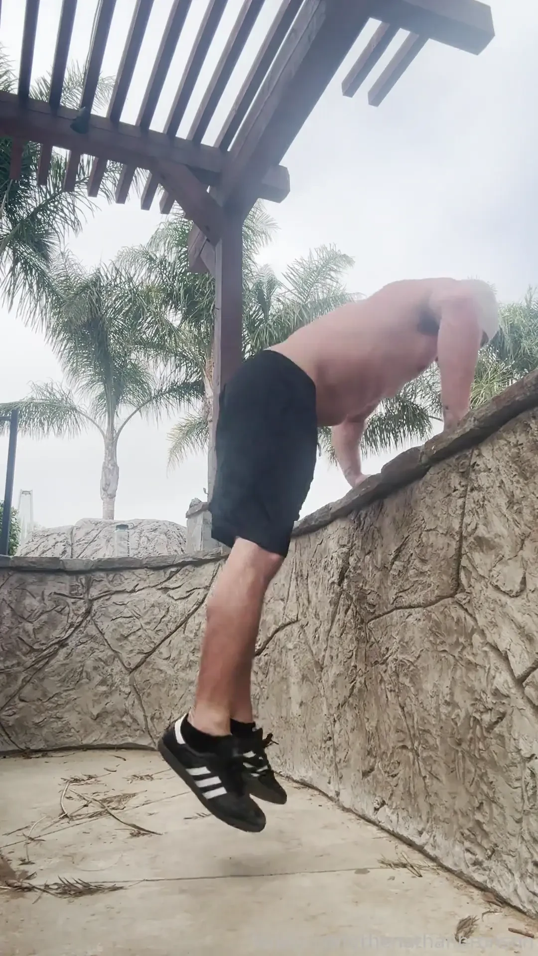 Little workout on set the other day 