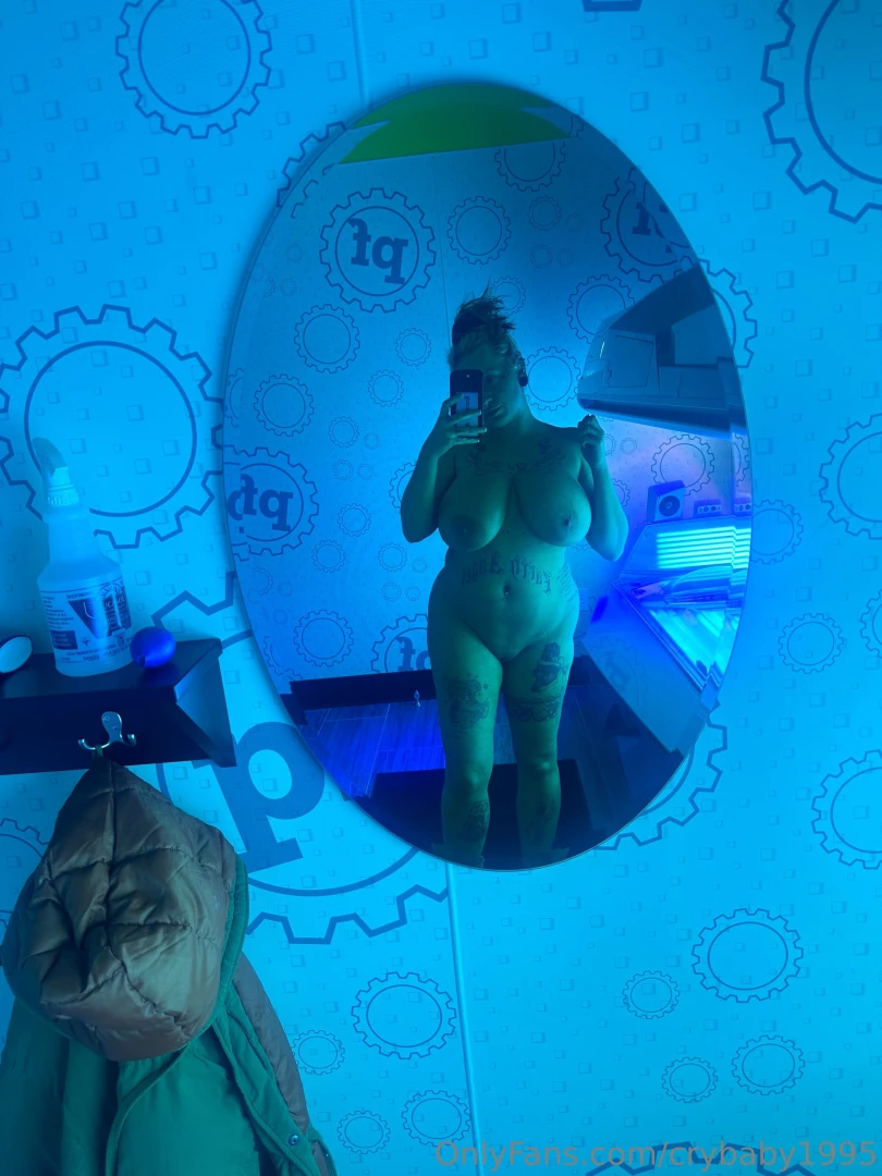 Blue is a fun color on naked skin 