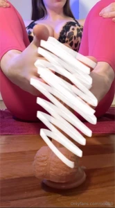 Footjob to a dildo with fake sperm 39 5 minutes video do you want to part 4