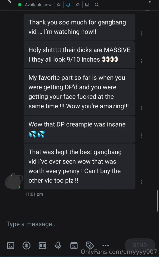Someone loves the new gangbang vid i did forget to mention that there 