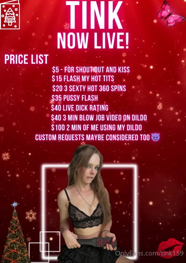 Price list for live xxx 