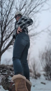 It snowed here s my butt