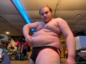Really wish you d squeeze my growing body while you stuff my gut part 3