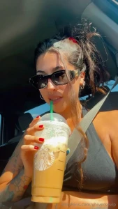 Happy day my friends enjoy with me my cold coffee special cinnamon