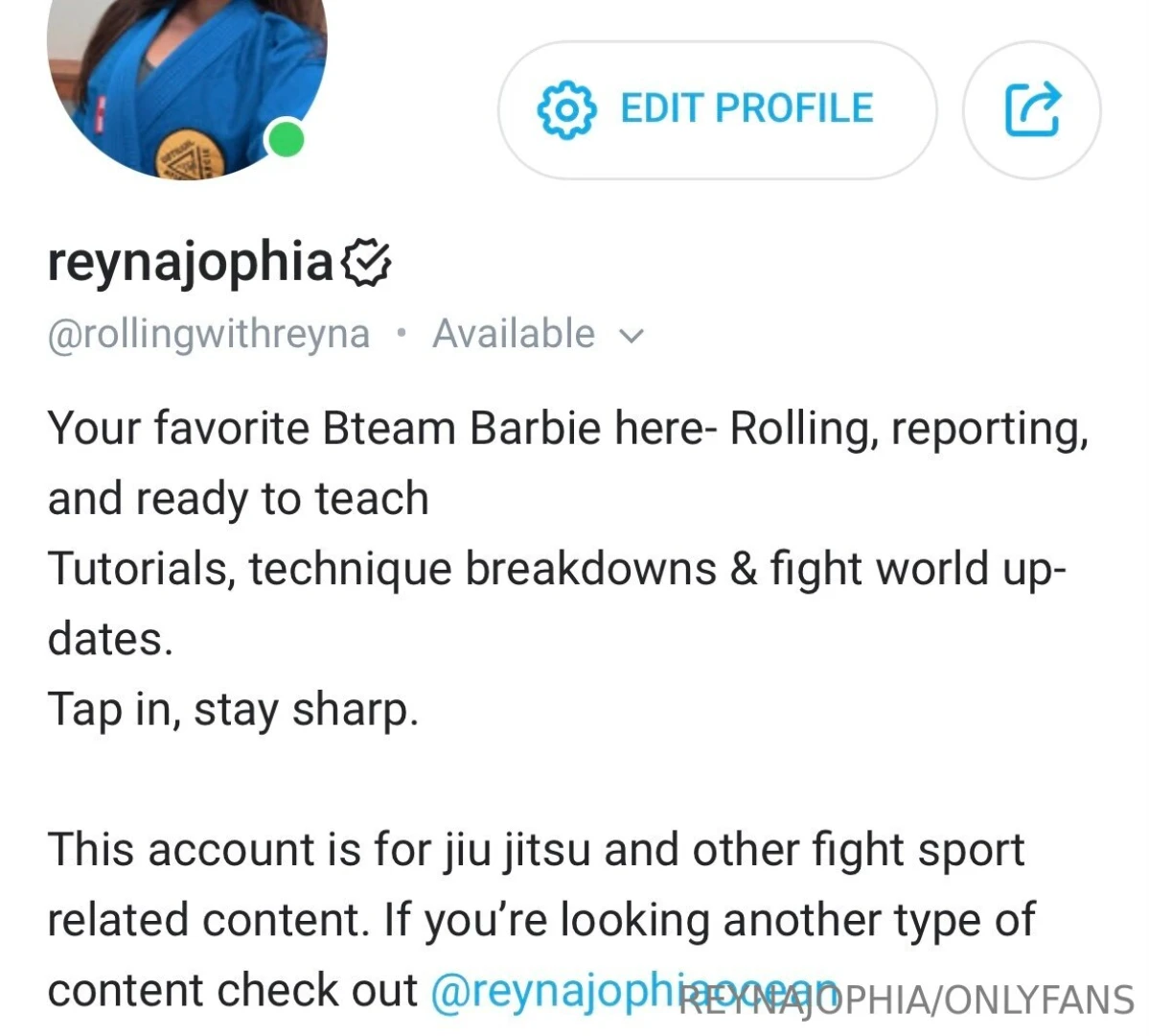Hey guys i finally created an additional of account for jiu jitsu - 