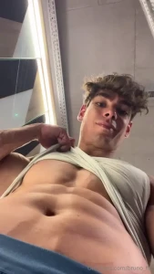 Accidentally flashed you some abs oops should i pull the shirt back