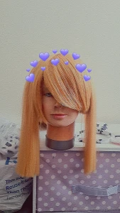 Wig for cynthia mostly styled the side pieces wouldn t curl the way i