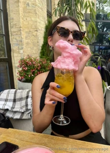 Summer tastes like mint ice and a drop of freedom on my lips i smile