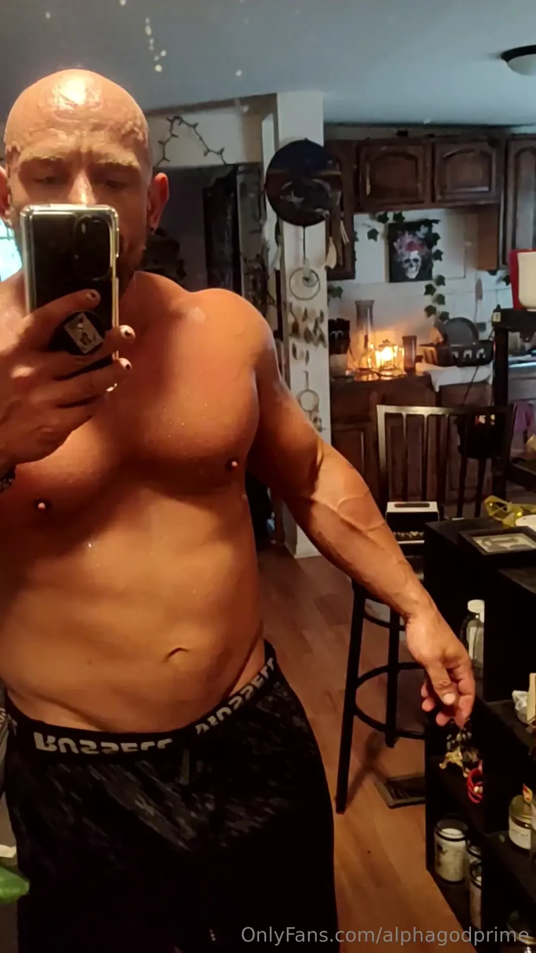 Heavy breathing sweaty flexing you re welcome 