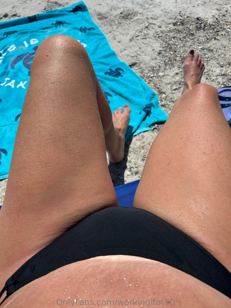 Working on the tan lines today 