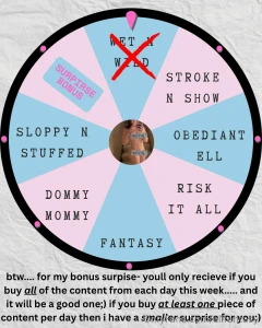 Kicking off my wheel of kinks with me getting wet n wild for sure just part 1