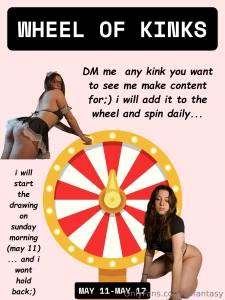 Wheel of kinks may 11 17 every morning for one whole week i m spinning