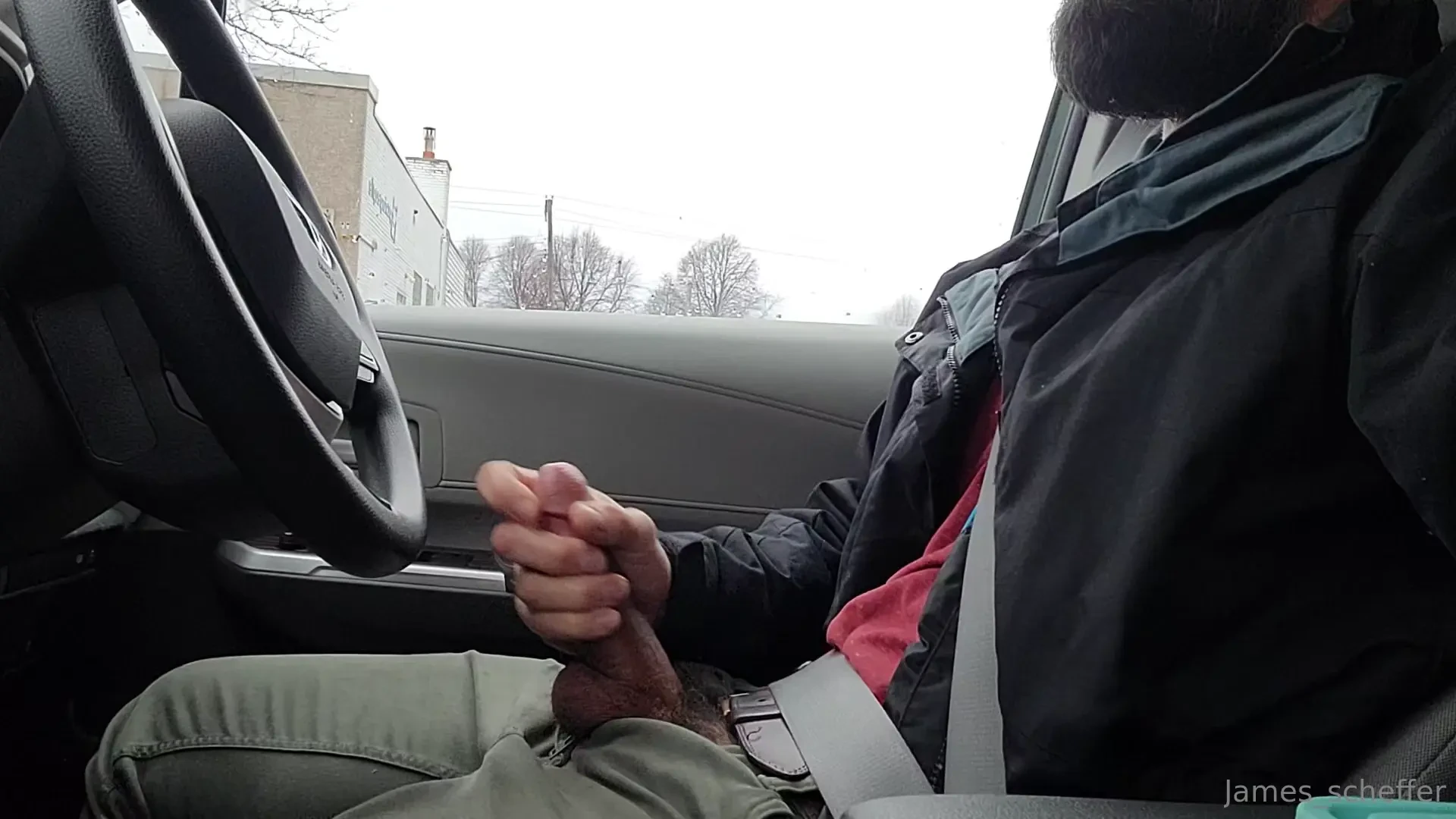 Sorry it s been awhile hope you enjoy a rainy day cumshot in the car 