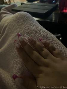 I got such a cute manicure this time for some reason this time i