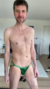 Green glitter jockstrap