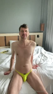 New yellow thong part 1
