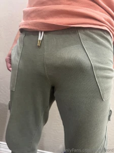 Can you see my dick vein popping through my sweats