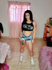 The brunette who sets your thoughts on fire latina tattooed and with part 1