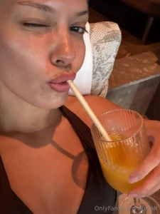 Someone said i look sexy sipping juice through a straw i said oh babe