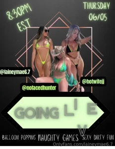 Going live here tonight 8 30pm est with hotwifejj nofacedhunter don t