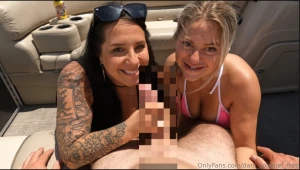 Jaxxxdaniels came for a little boat ride with us she found out the fun part 1