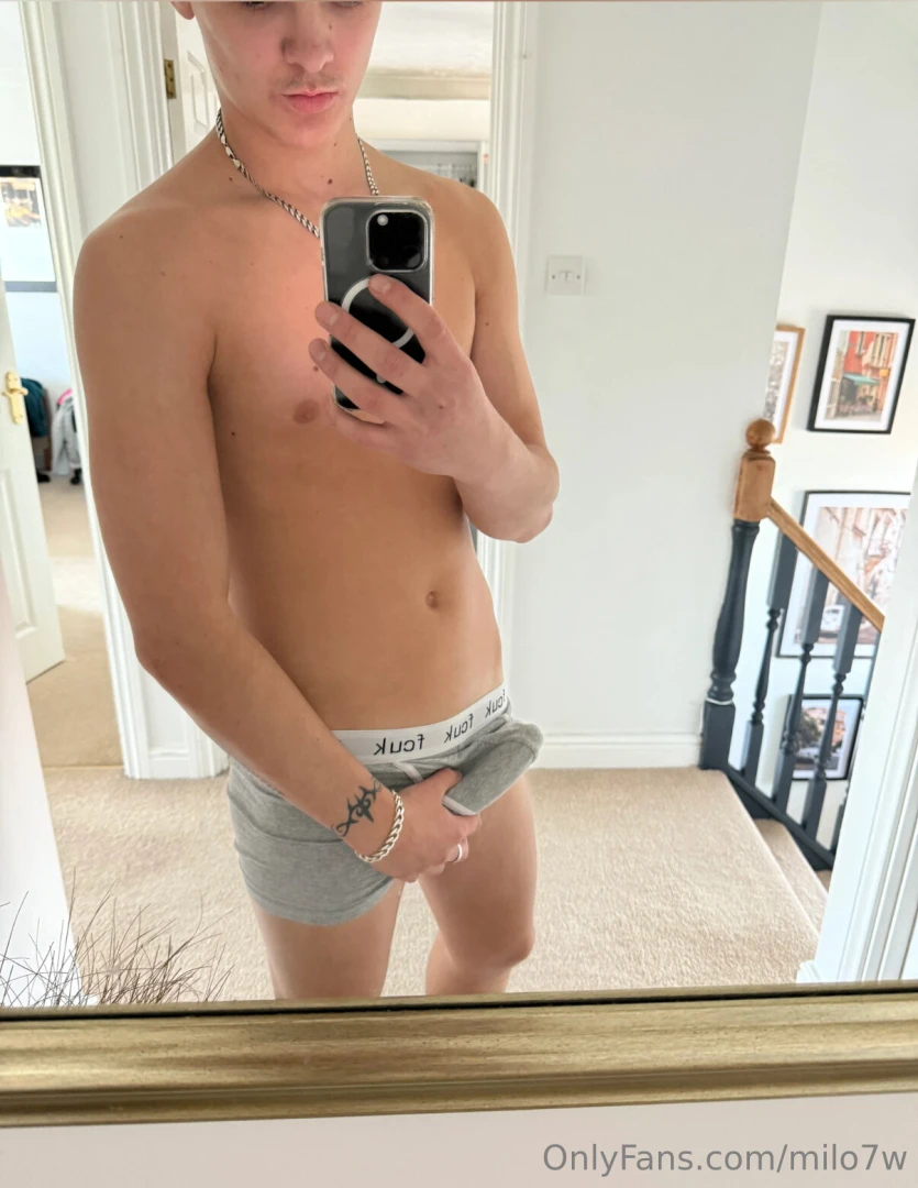 Tried to take a chill mirror pic but my cock had other plans couldn t 