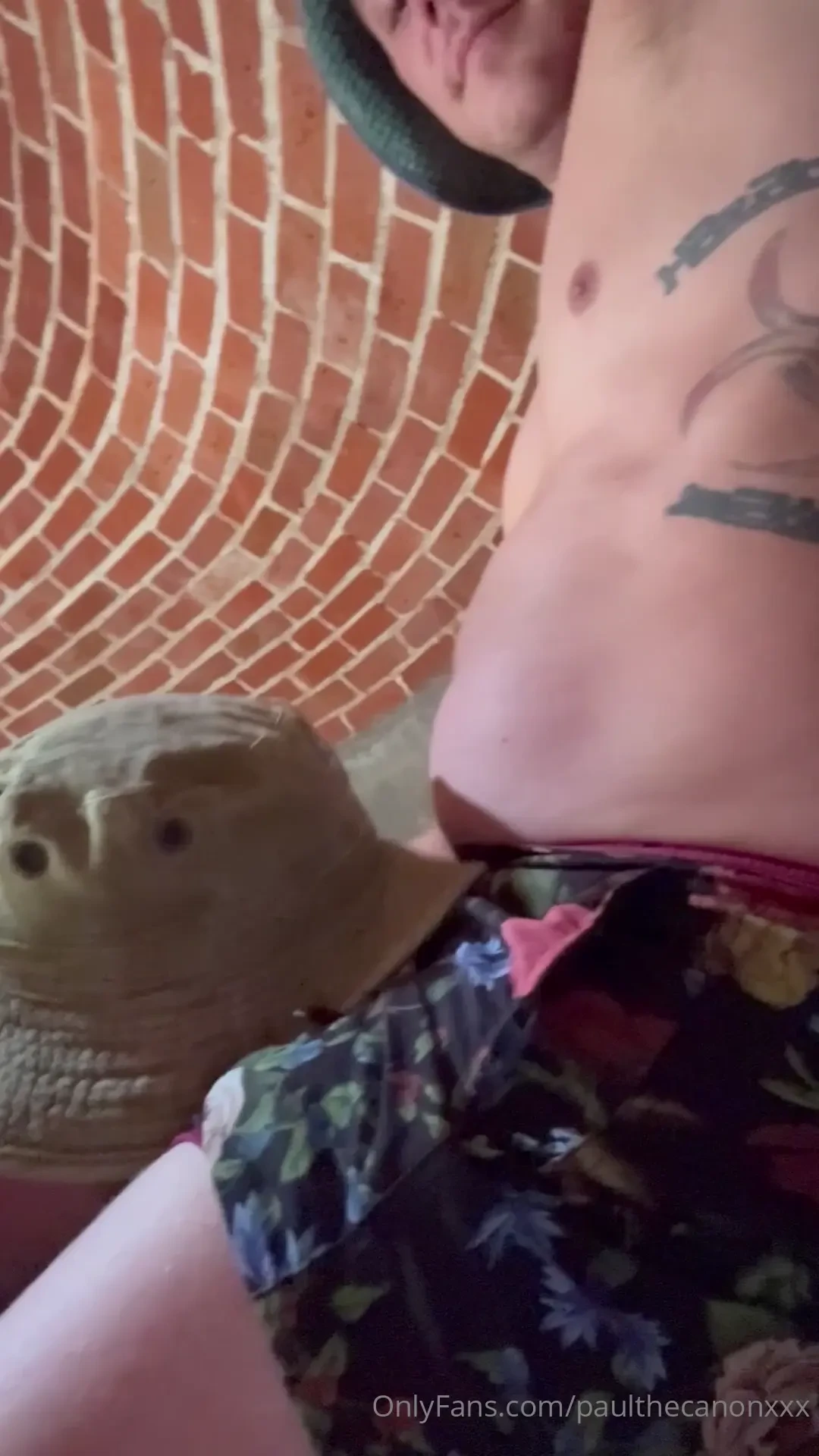 Got horny walking around outside and got caught by the groundskeeper 