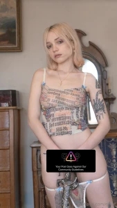 Me modeling tiny lingerie with a full winter bush just sent the full part 1