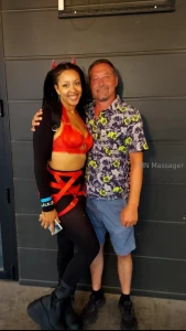 Gh hunyybunz1 went to an edm concert last night and look who i ran