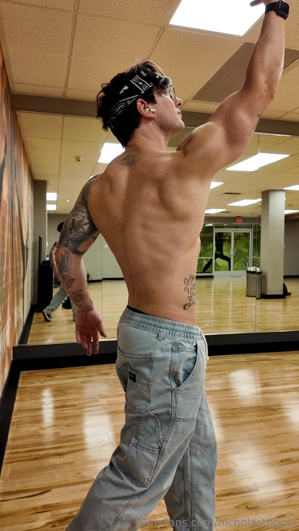 Warming up here to work on a new routine- give your song suggestions 