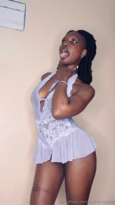 Lace clings tight but not for long kneel and watch me slip it off part 3