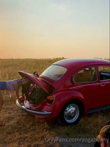 Behind the scenes of the car shoot