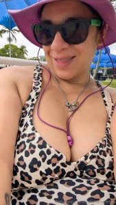 A relaxing day at the water park overcast super empty plenty of chairs