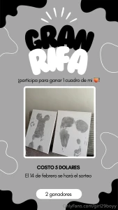 Rifa para ganarte 1 cuadro de mi 5 d lares 20 000 pueden enviarlo por