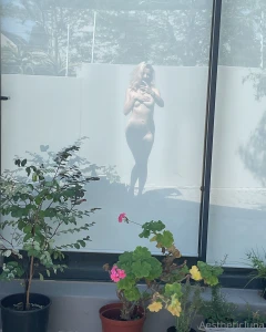 You ll find me watering the plants like this