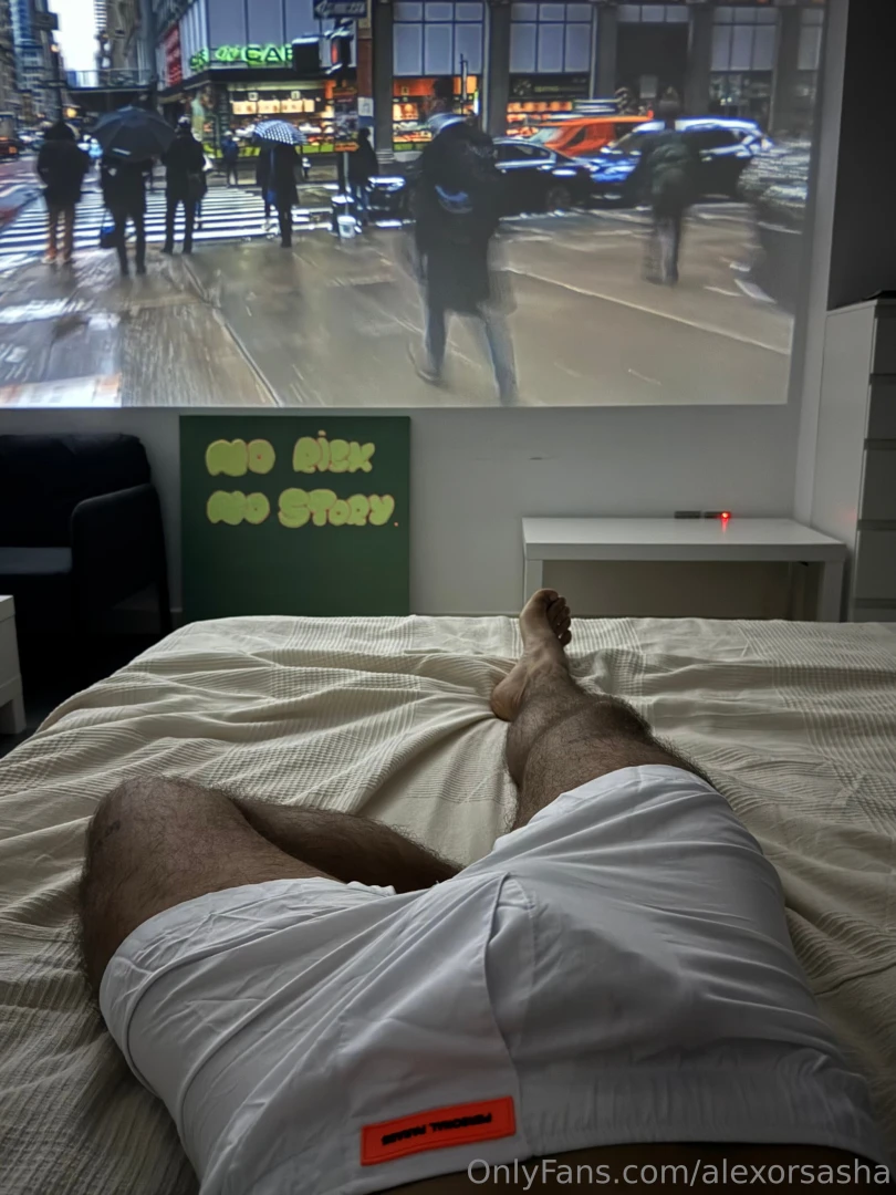 I watch a movie before going to sleep 