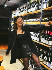 A woman and a fine wine have much in common both grow richer deeper