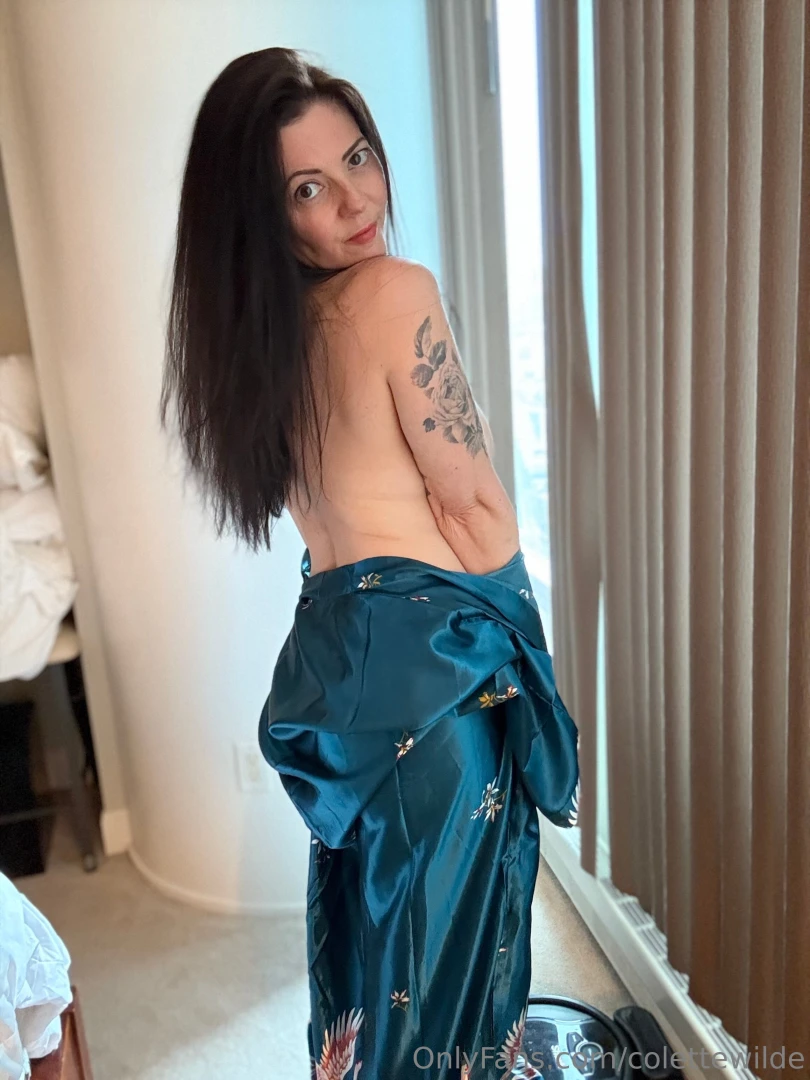 There s something about a silky robe that just feels so good 