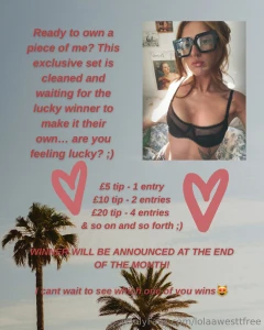 Hey babes i know you re curious the underwear raffle is launching at 7