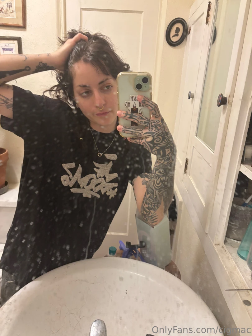 Pov i just got home from work and you re hanging out in the bathroom 