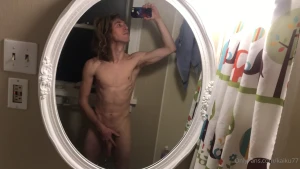 Feeling myself before shower during and after