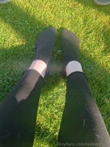 Socks in the grass