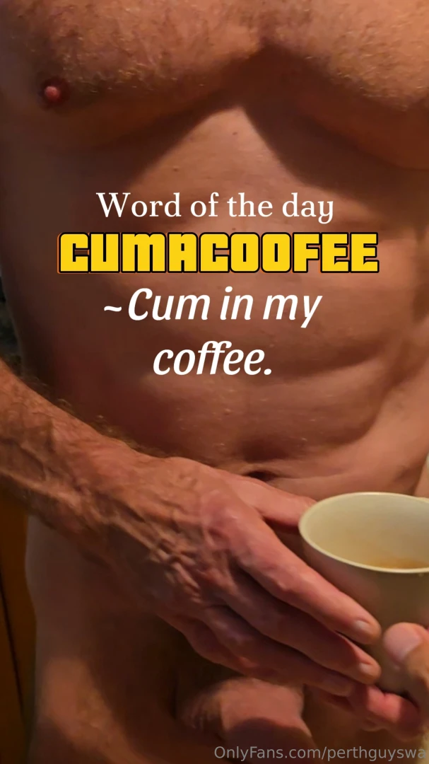 Cumacoffee - is your word of the day unlock the full video to watch 