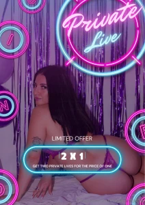 Private live 2x1 only for the first fan to complete the campaign