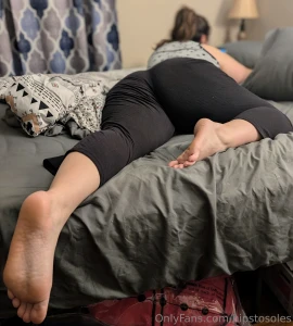 Taking a break from chores i need a foot rub to recharge