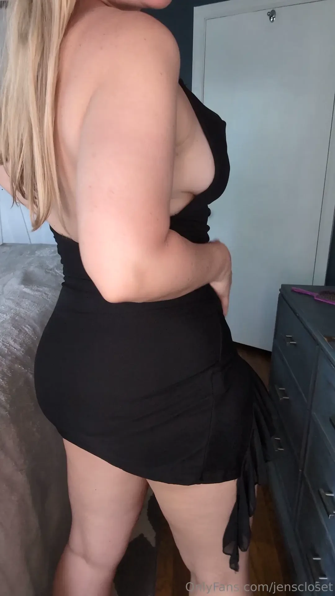 I started out my live in this sexy black number i thought you would 